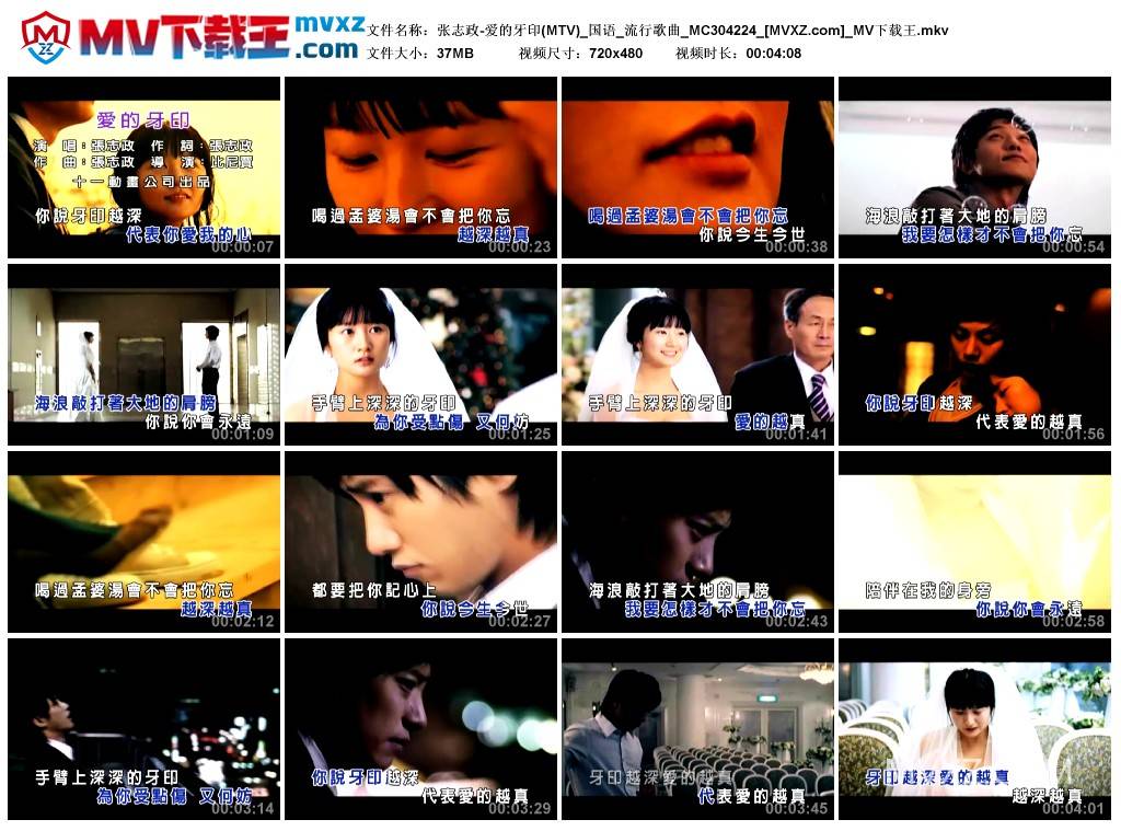 张志政-爱的牙印(MTV)_国语_流行歌曲_MC304224
